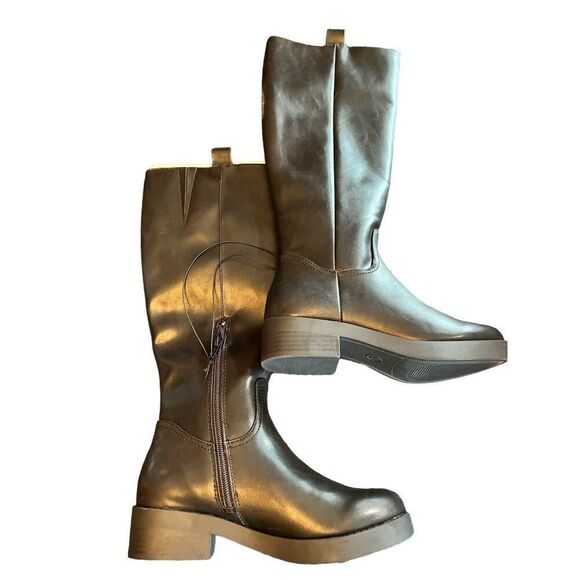 Universal Threads Black Calf High Black Booties Size 5 NWOT - Picture 4 of 4